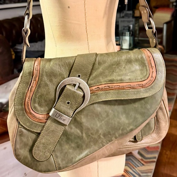 DIOR GAUCHO SADDLE  LARGE HANDBAG Limited edition color - Picture 2 of 15